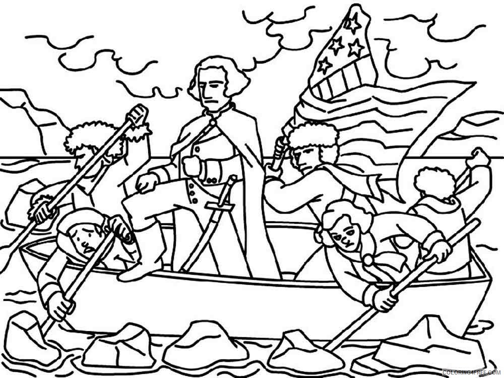 President George Washington Coloring Pages Educational 3 Printable 2020 x1757 Coloring4free
