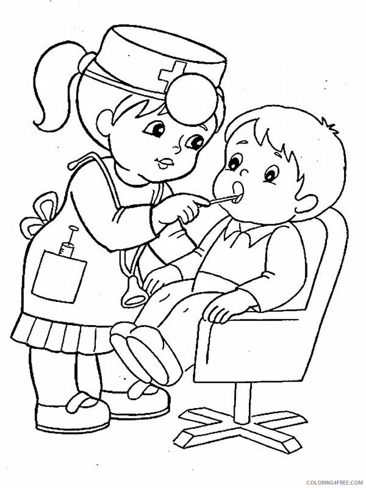 Professions Coloring Pages Educational Professions 10 Printable 2020 1770 Coloring4free