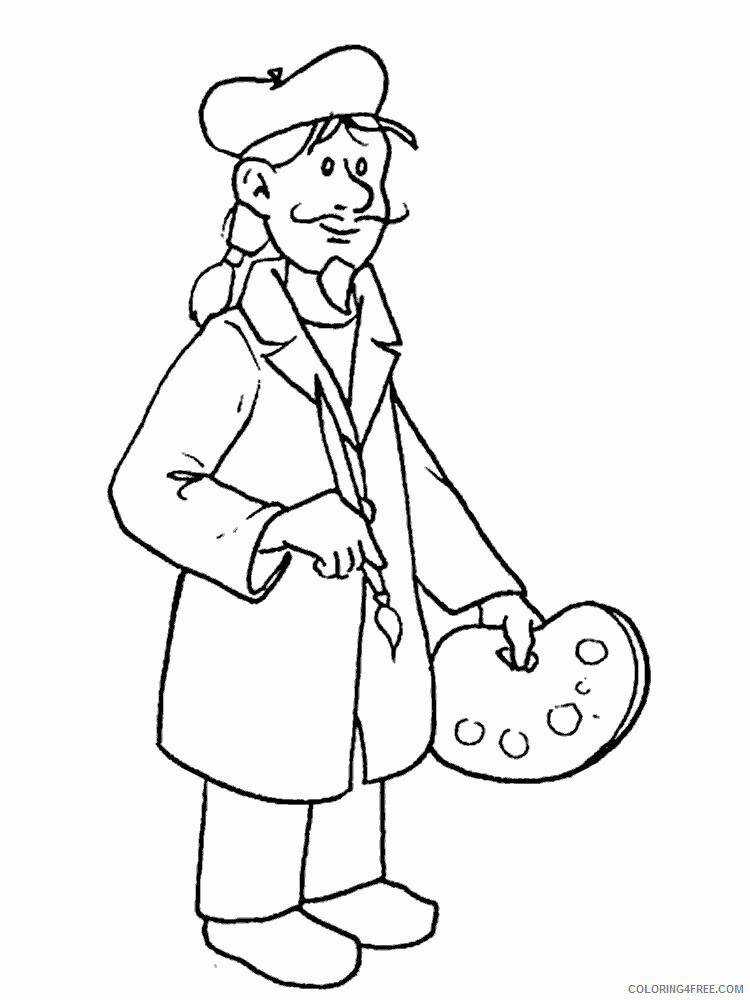 Professions Coloring Pages Educational Professions 18 Printable 2020 1778 Coloring4free