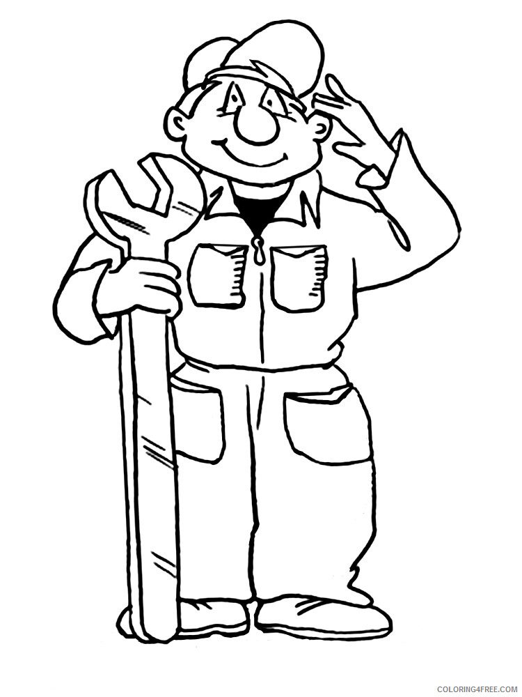 Professions Coloring Pages Educational Professions 30 Printable 2020 1787 Coloring4free