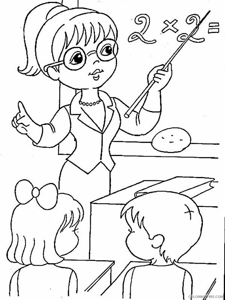 Professions Coloring Pages Educational Professions 9 Printable 2020 1795 Coloring4free