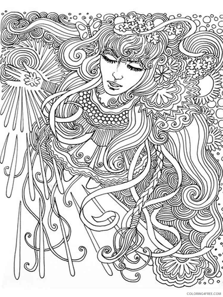 Psychedelic Coloring Pages Adult psychedelic adult 11 Printable 2020 733 Coloring4free