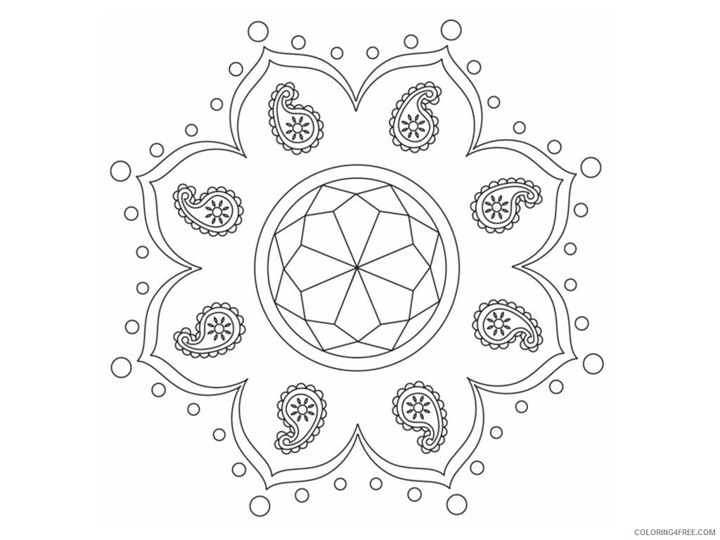 Rangoli Coloring Pages Adult Download Free Rangoli Printable 2020 740 Coloring4free