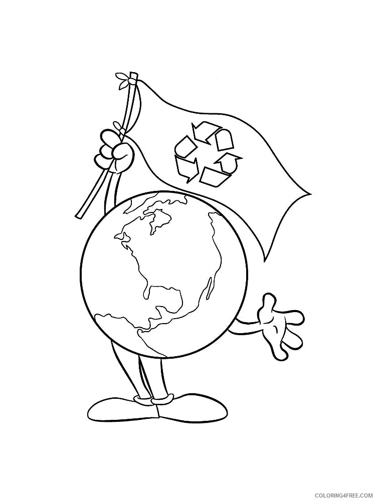 Recycling Coloring Pages Educational Recycling 12 Printable 2020 1799 Coloring4free