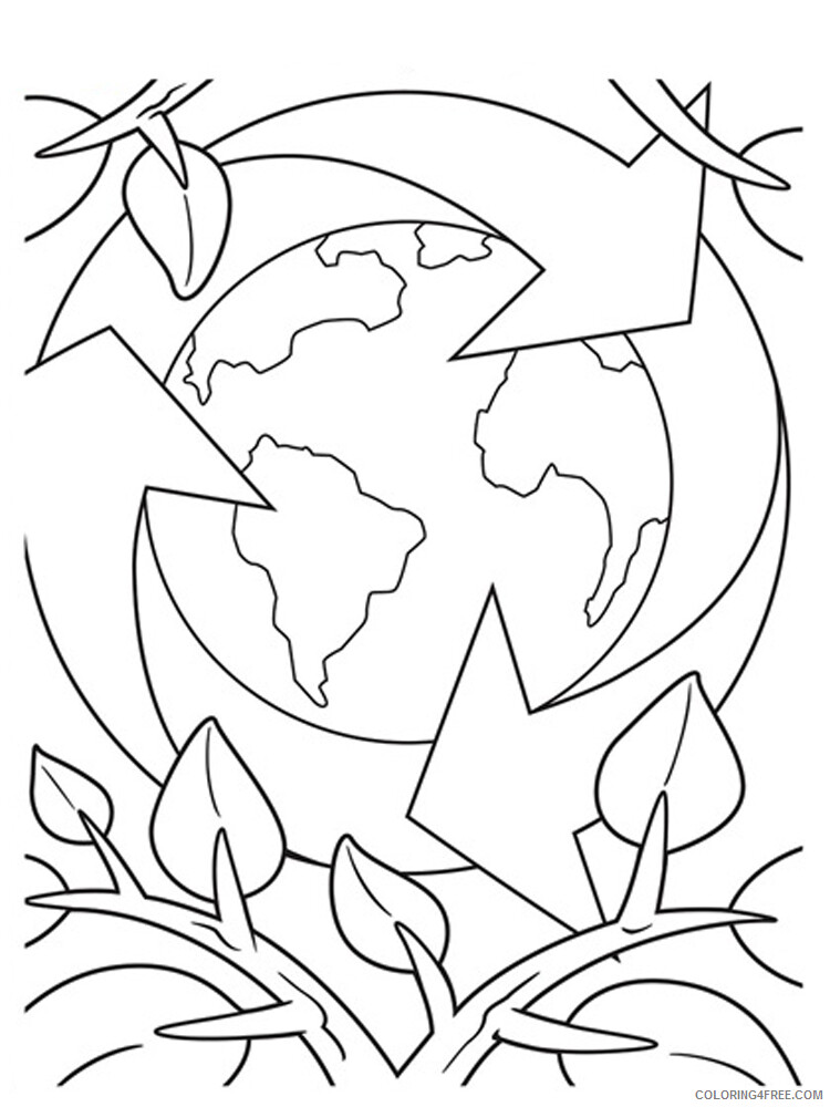 Recycling Coloring Pages Educational Recycling 4 Printable 2020 1806 Coloring4free