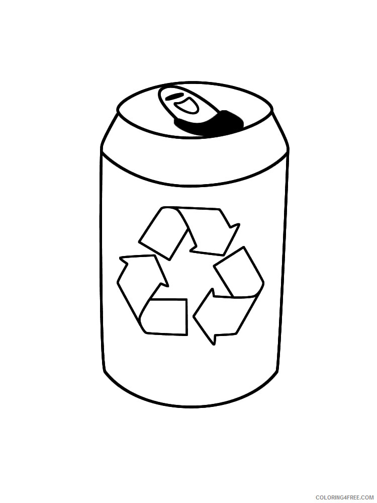Recycling Coloring Pages Educational Recycling 9 Printable 2020 1810 Coloring4free