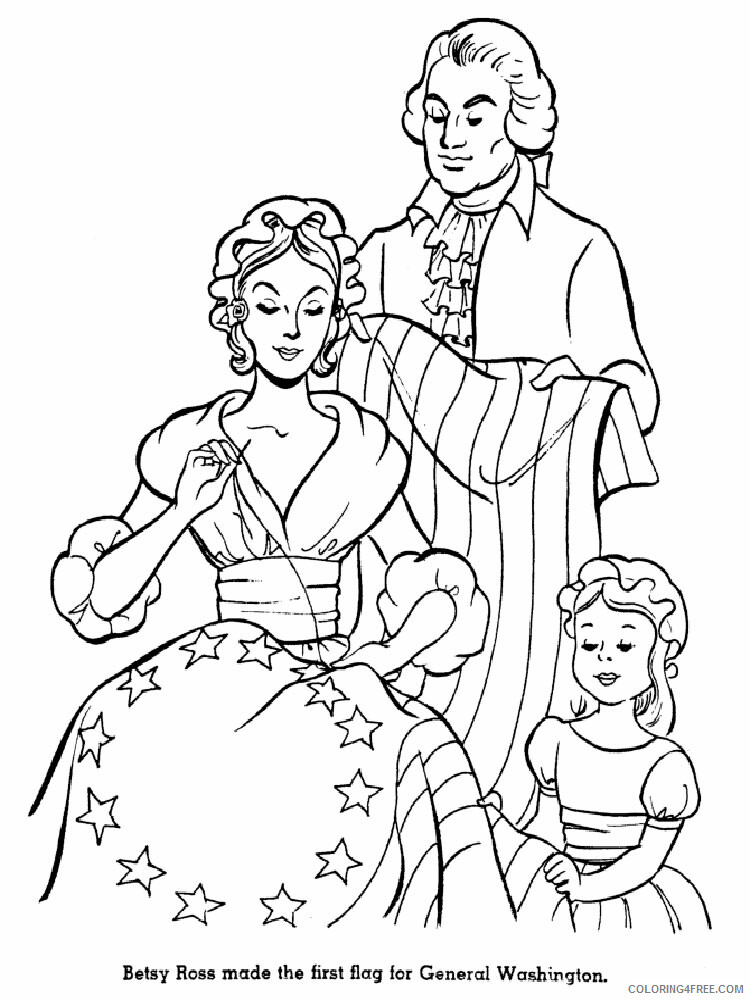 Revolutionary War Coloring Pages Educational Printable 2020 1817 Coloring4free