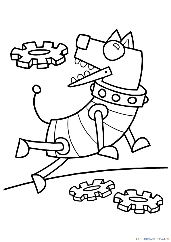 Robots Coloring Pages for boys 1526822962_doggy robot a4 Printable 2020 0821 Coloring4free