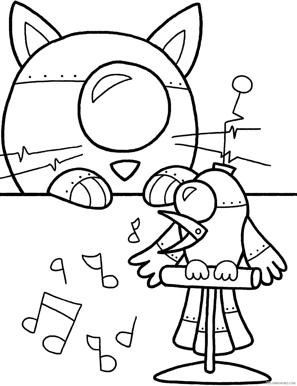 Robots Coloring Pages for boys 1548497004_robot robot dog 1 Printable 2020 0826 Coloring4free