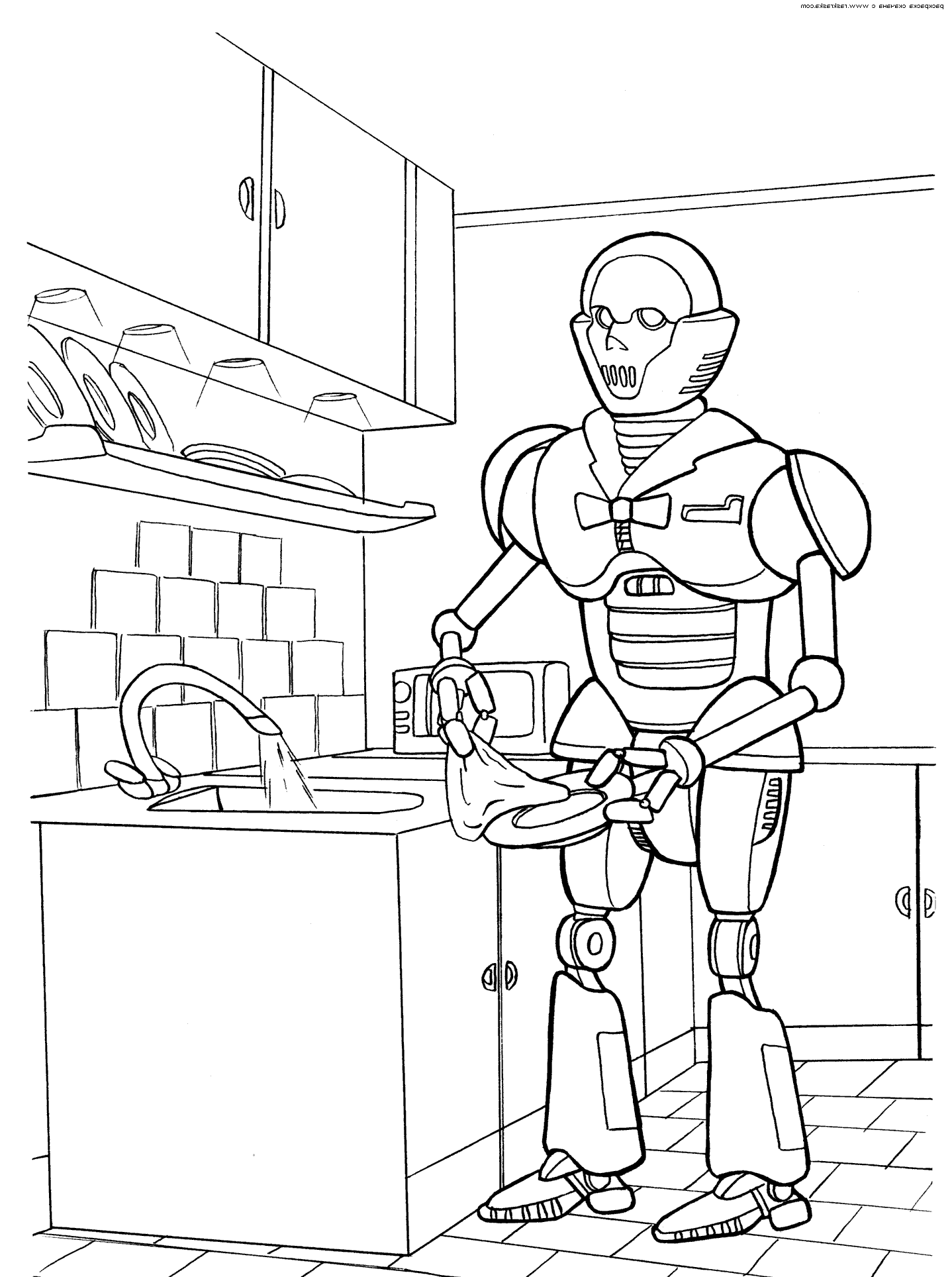 Robots Coloring Pages for boys Free Robot Printable 2020 0834 Coloring4free