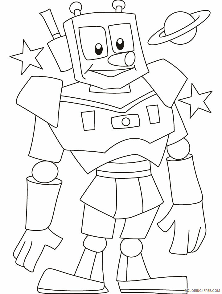 Robots Coloring Pages for boys Robot 2 Printable 2020 0841 Coloring4free