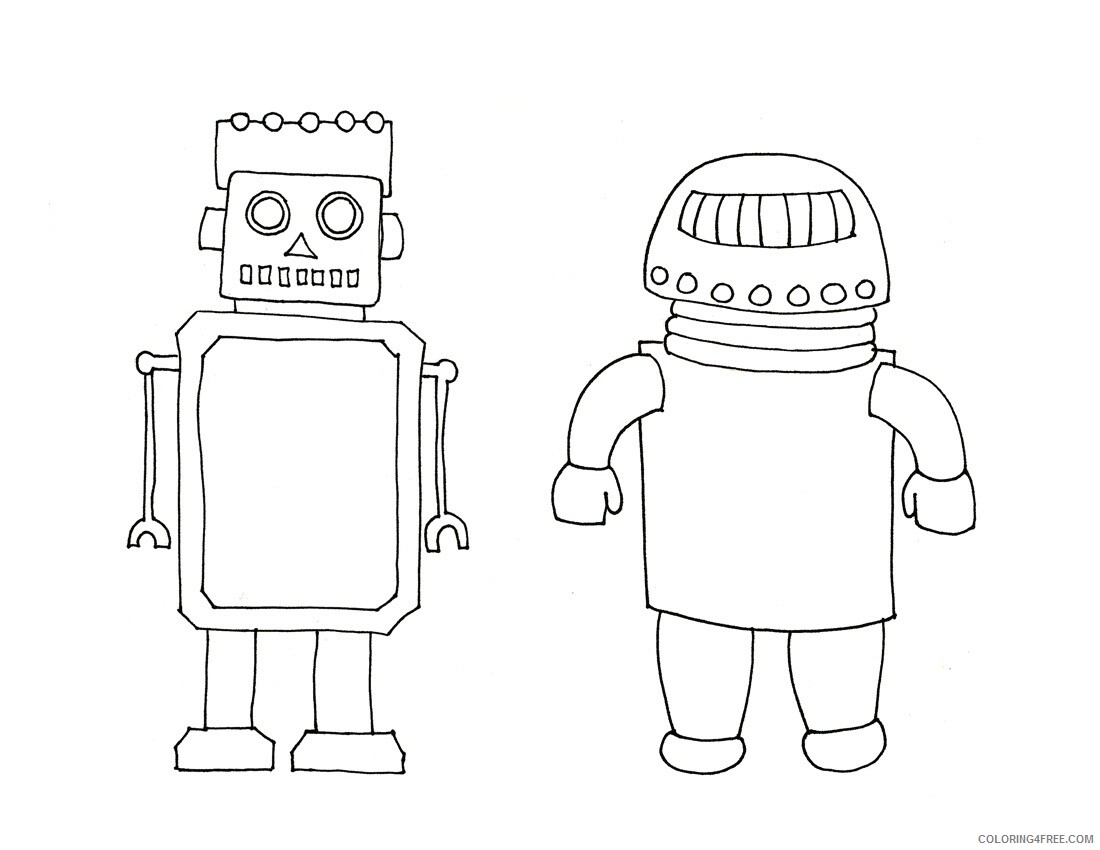 Robots Coloring Pages for boys Robot For Free Printable 2020 0843 Coloring4free