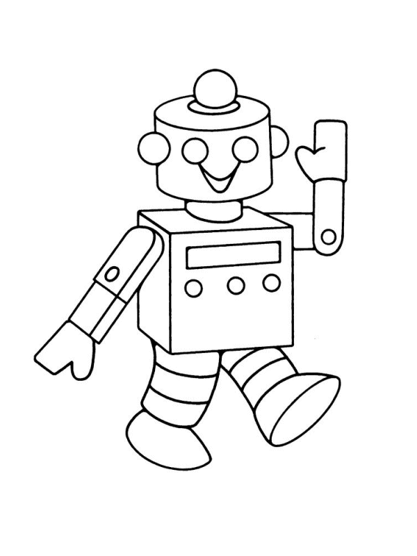 Robots Coloring Pages for boys Robot for Kids Printable 2020 0844 Coloring4free
