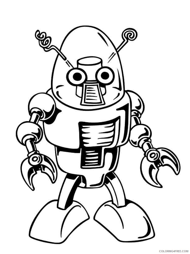 Robots Coloring Pages for boys robots 1 Printable 2020 0853 Coloring4free