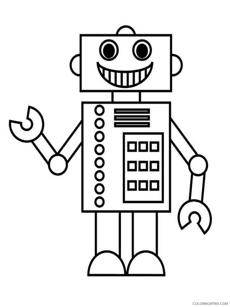 Robots Coloring Pages for boys robots 17 Printable 2020 0857 Coloring4free