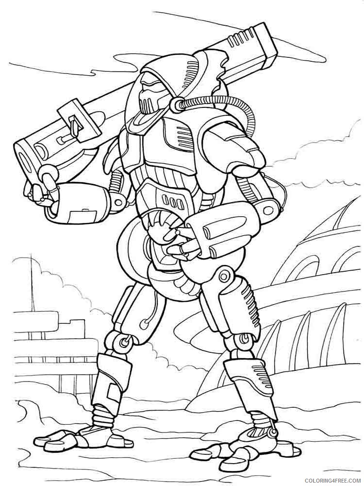 Robots Coloring Pages for boys robots 3 Printable 2020 0860 Coloring4free