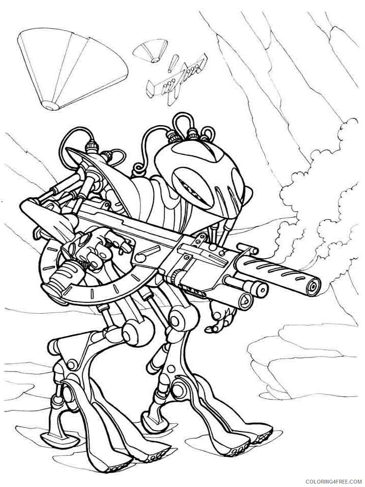 Robots Coloring Pages for boys robots 4 Printable 2020 0861 Coloring4free