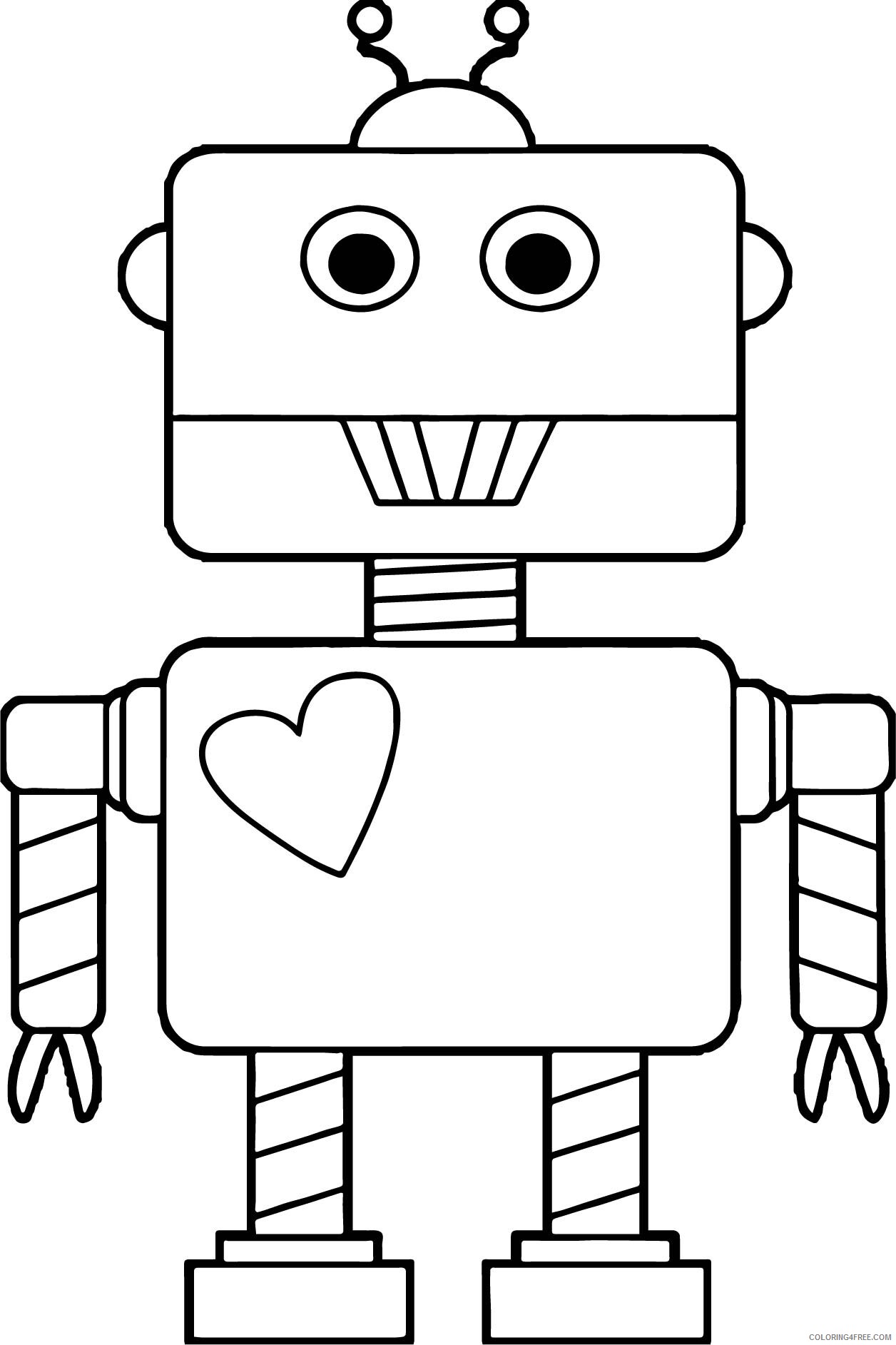 Robots Coloring Pages for boys with thejourneyvisvi within Printable 2020 0822 Coloring4free