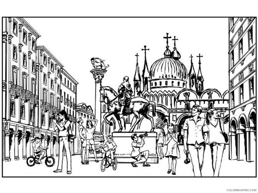 Rome Coloring Pages Cities Educational Rome 1 Printable 2020 352 Coloring4free