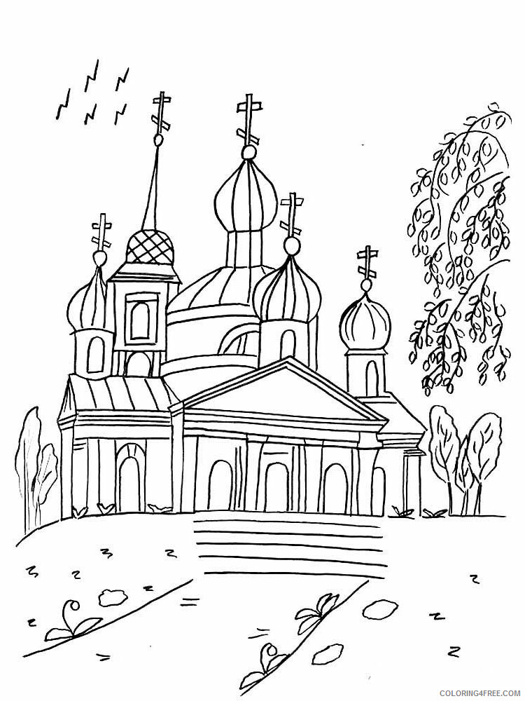 Russia Coloring Pages Countries of the World Educational Printable 2020 603 Coloring4free
