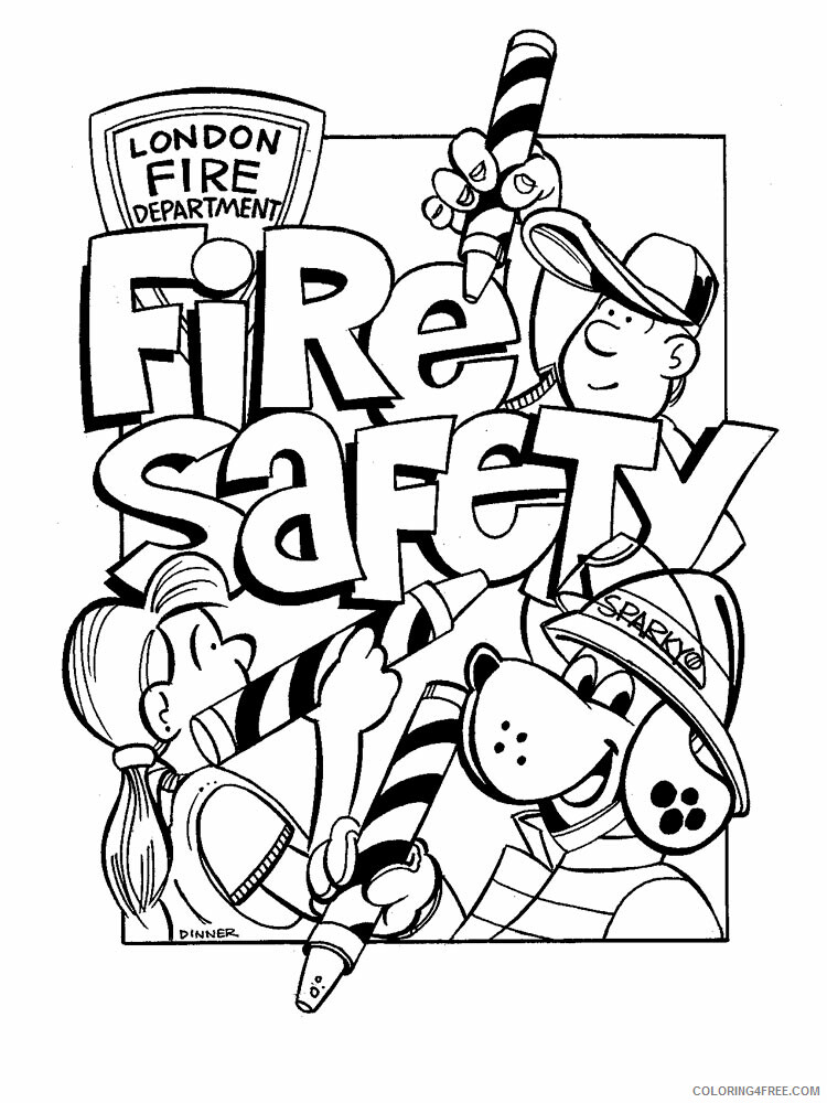 Safety Coloring Pages Educational Safety 15 Printable 2020 1840 Coloring4free
