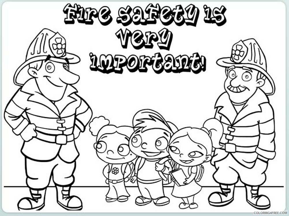 Safety Coloring Pages Educational Safety 17 Printable 2020 1842 Coloring4free