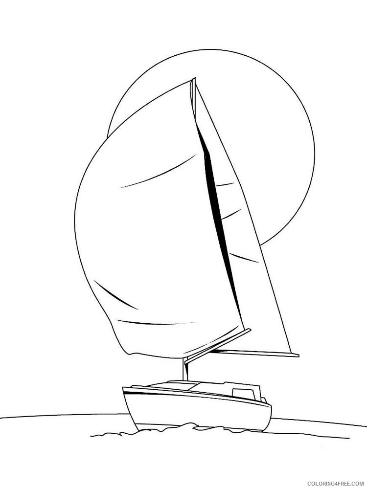 Sailboat Coloring Pages for boys sailboat 12 Printable 2020 0866 Coloring4free