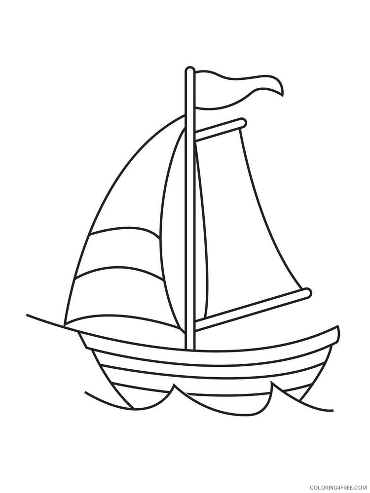 Sailboat Coloring Pages for boys sailboat 13 Printable 2020 0867 Coloring4free