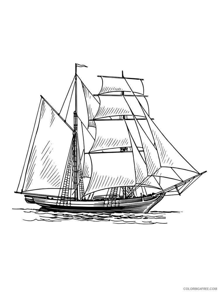 Sailboat Coloring Pages for boys sailboat 15 Printable 2020 0869 Coloring4free