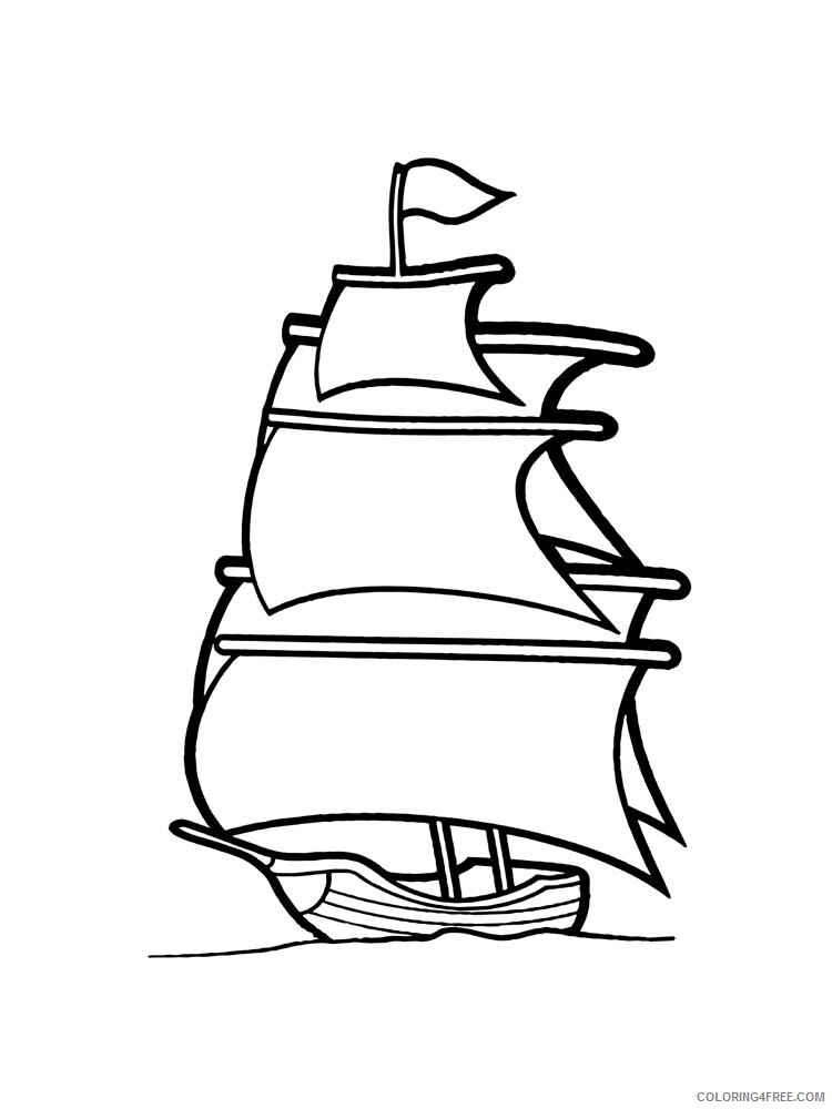 Sailboat Coloring Pages for boys sailboat 18 Printable 2020 0872 Coloring4free