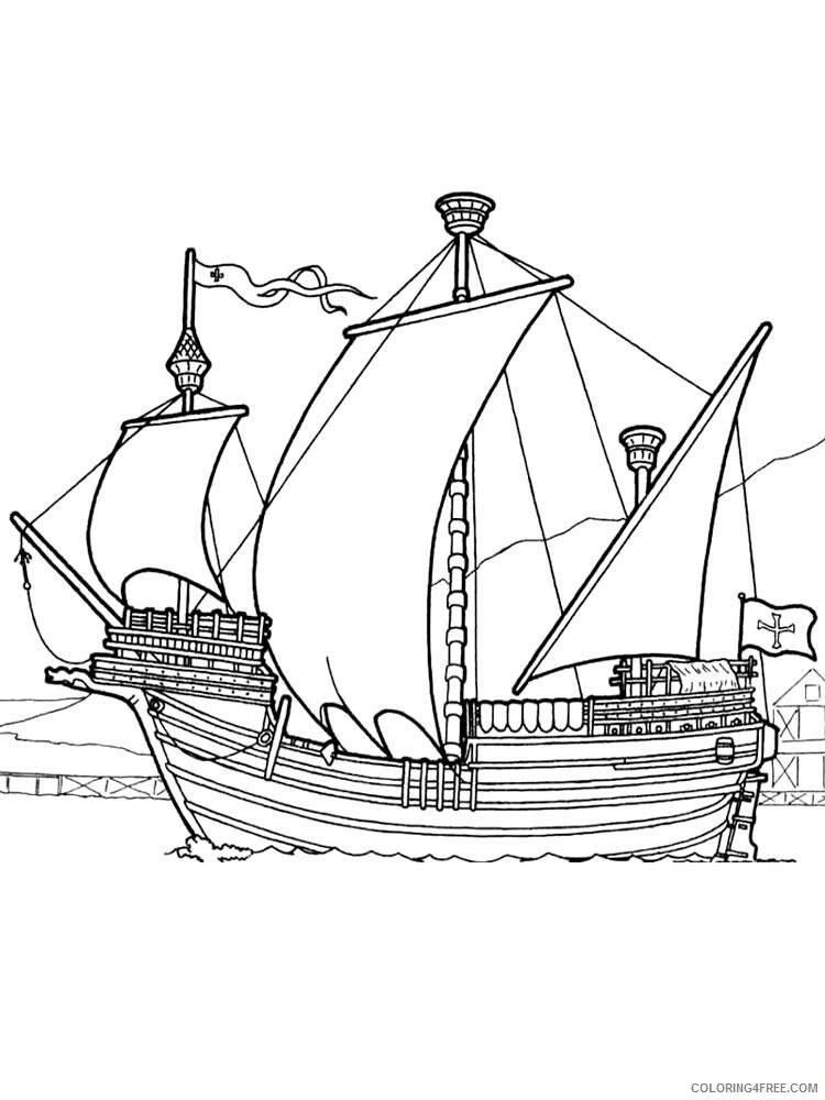 Sailboat Coloring Pages for boys sailboat 23 Printable 2020 0876 Coloring4free