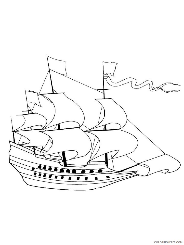 Sailboat Coloring Pages for boys sailboat 30 Printable 2020 0881 Coloring4free