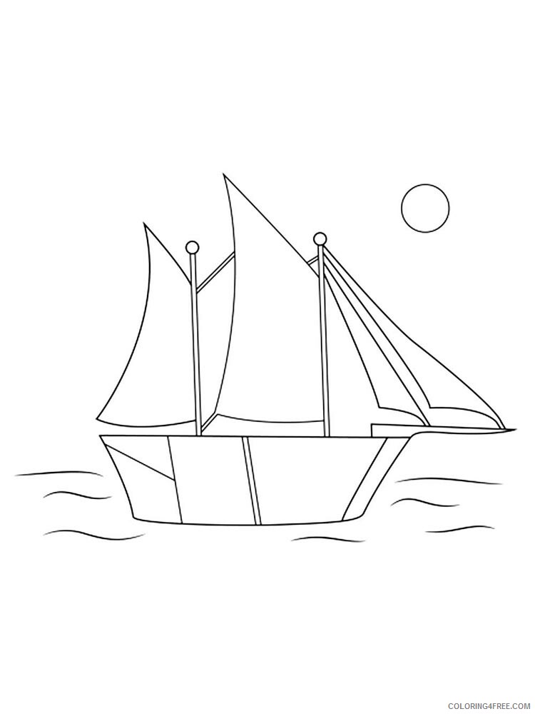 Sailboat Coloring Pages for boys sailboat 31 Printable 2020 0882 Coloring4free
