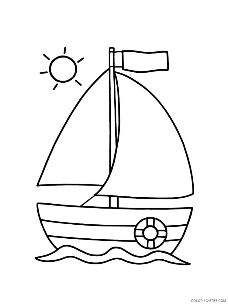 Sailboat Coloring Pages for boys sailboat 34 Printable 2020 0885 Coloring4free