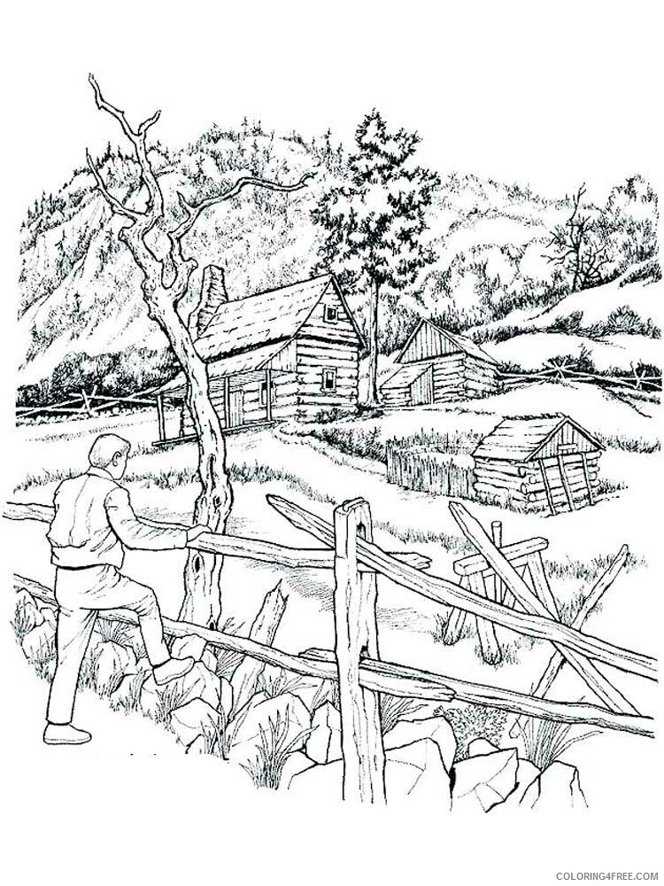 Scenery for Adults Coloring Pages scenery for adults 13 Printable 2020 687 Coloring4free