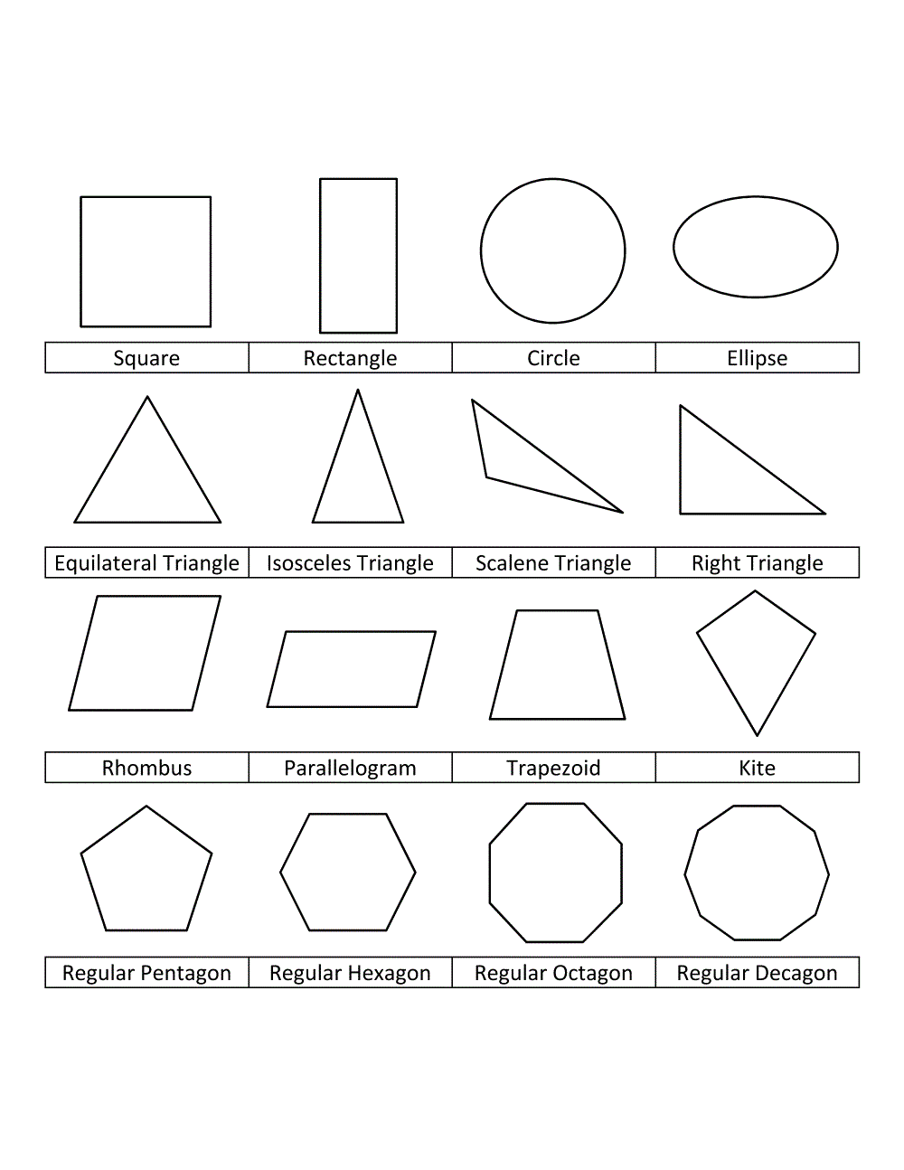 Shapes Coloring Pages Educational Geometric Shapes For Kids Printable 2020 1872 Coloring4free