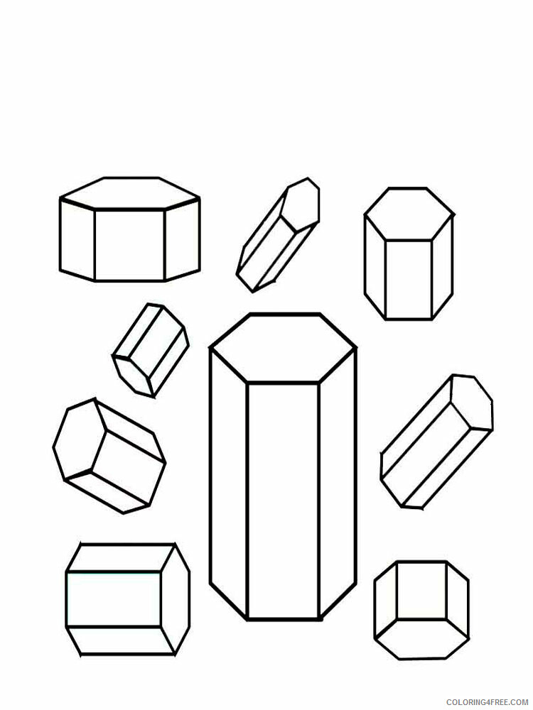 Shapes Coloring Pages Educational Shapes 14 Printable 2020 1893 Coloring4free