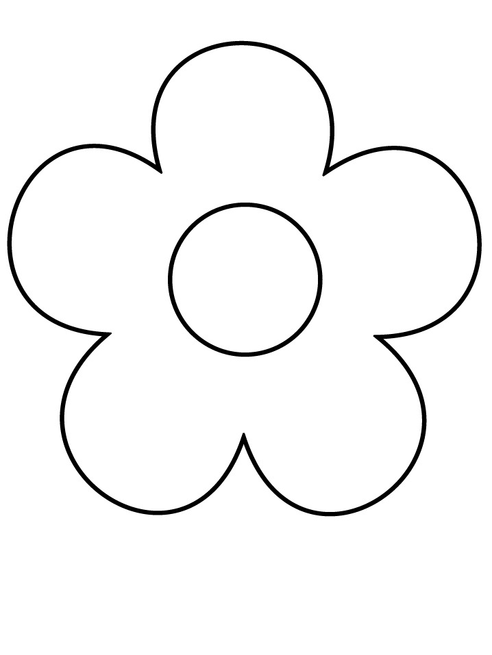Shapes Coloring Pages Educational flower3 Printable 2020 1864 Coloring4free