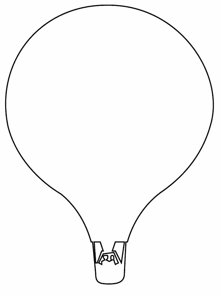 Shapes Coloring Pages Educational hotair Printable 2020 1878 Coloring4free