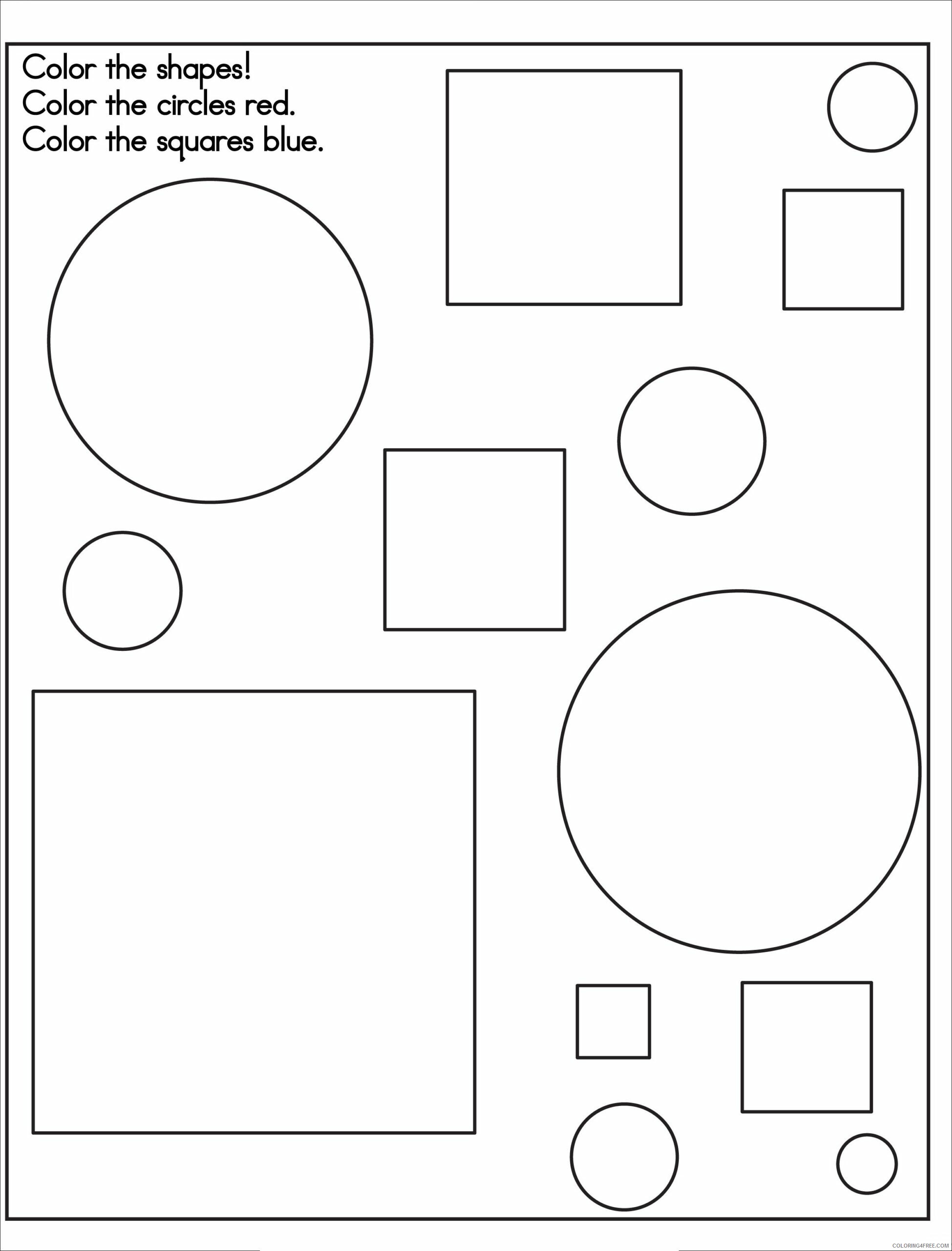 Shapes Coloring Pages Educational of Shapes Printable 2020 1854 Coloring4free