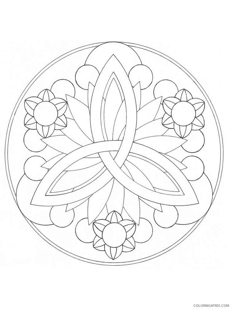 Simple Mandala Coloring Pages Adult simple mandala adult 16 Printable 2020 756 Coloring4free