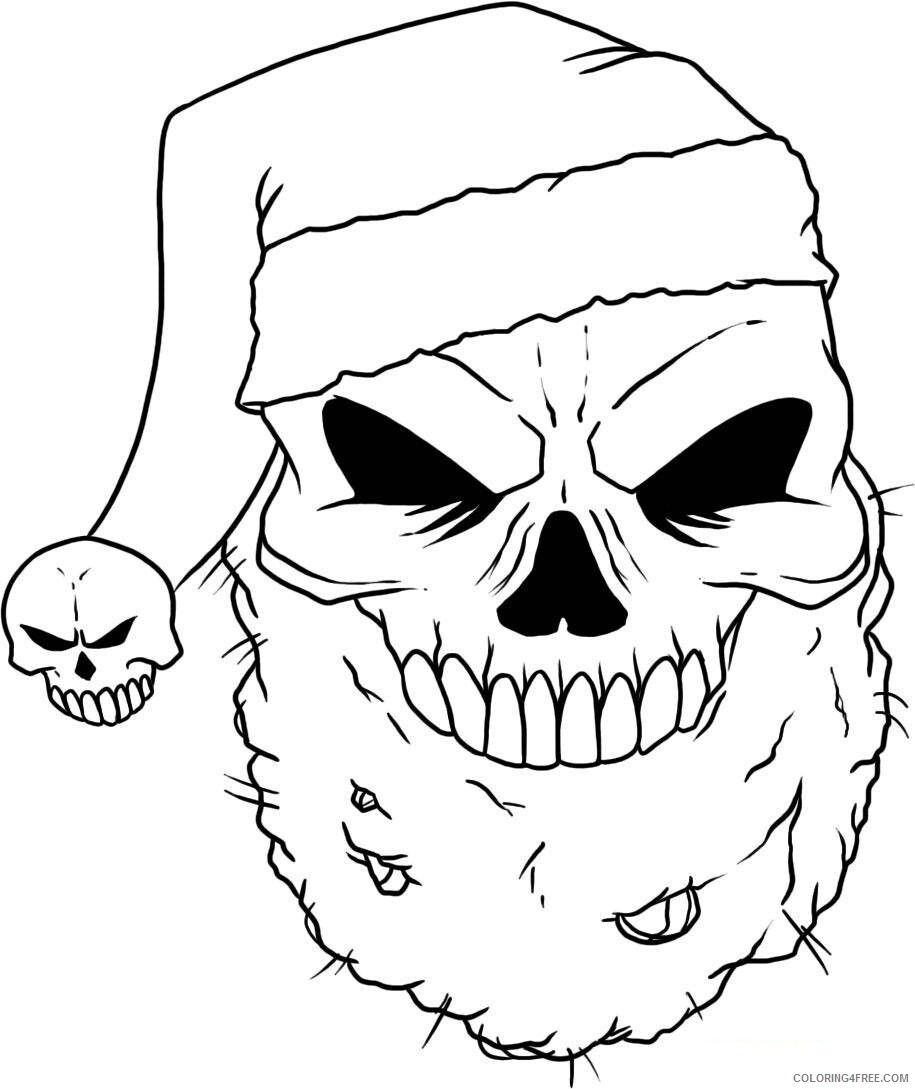 Skull for Adults Coloring Pages Skull Pictures Printable 2020 719 Coloring4free