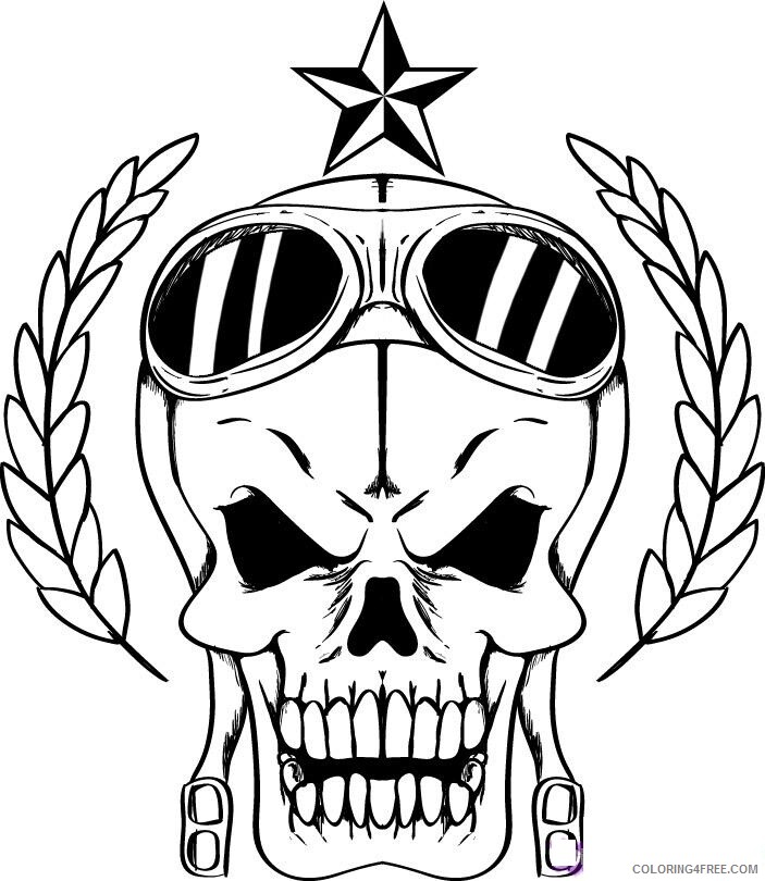 skull for adults coloring pages skulls printable 2020 694