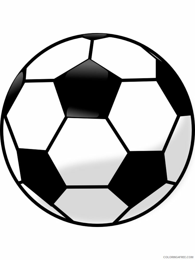 Soccer Ball Coloring Pages for boys soccer ball for boys 4 Printable 2020 0912 Coloring4free