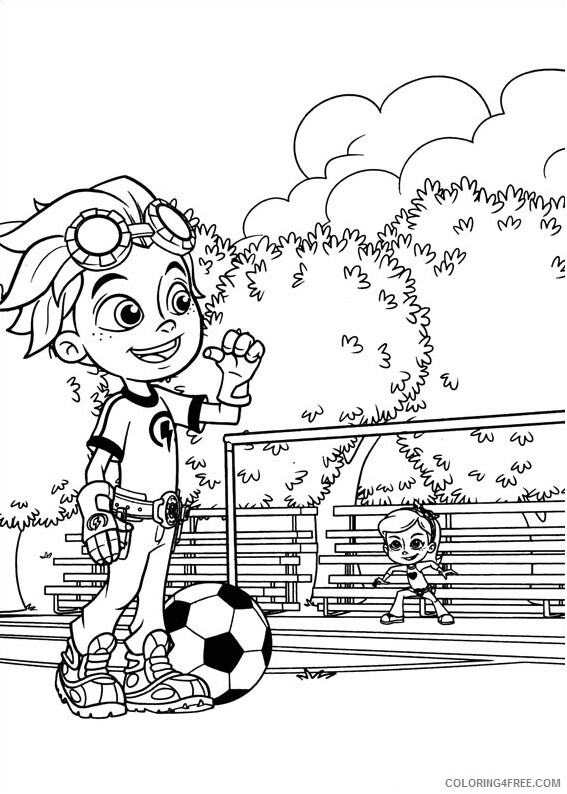 Soccer Coloring Pages for boys rusty playing soccer a4 Printable 2020 0897 Coloring4free