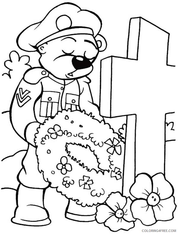 Soldier Coloring Pages for boys Remembrance Day Animal Soldier Print 2020 0921 Coloring4free