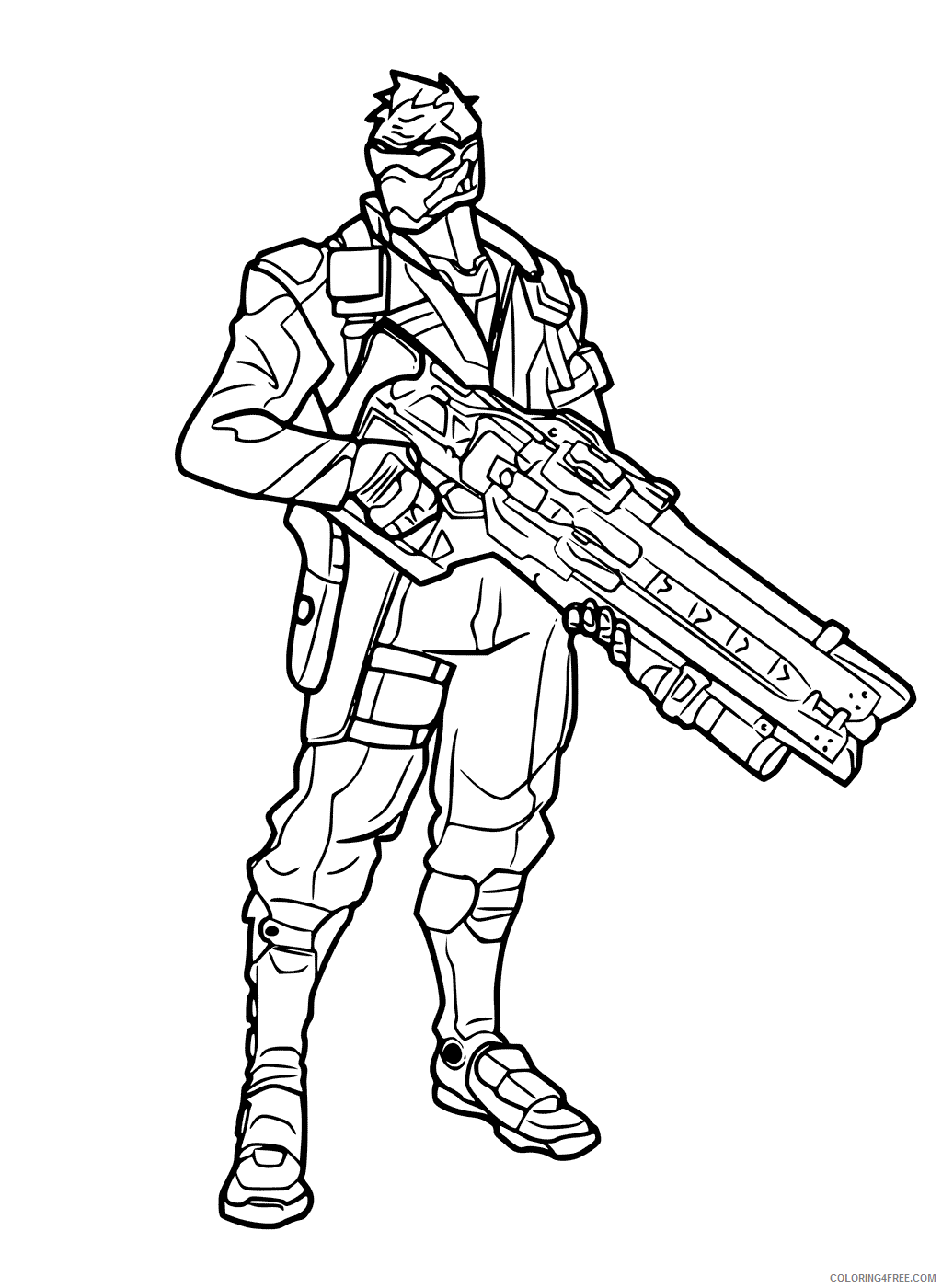 Soldier Coloring Pages for boys Soldier 76 Overwatch Printable 2020 0927 Coloring4free