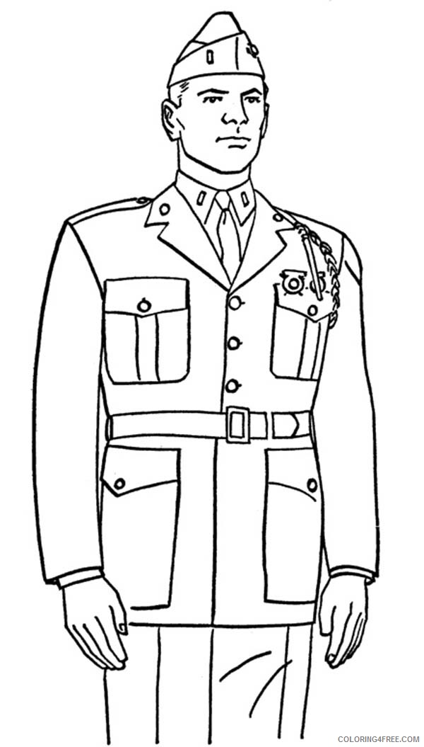 Soldier Coloring Pages for boys Soldier on Remembrance Day Print 2020 0935 Coloring4free