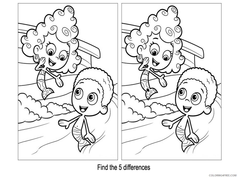 Spot the Difference Coloring Pages Educational Printable 2020 1936 Coloring4free