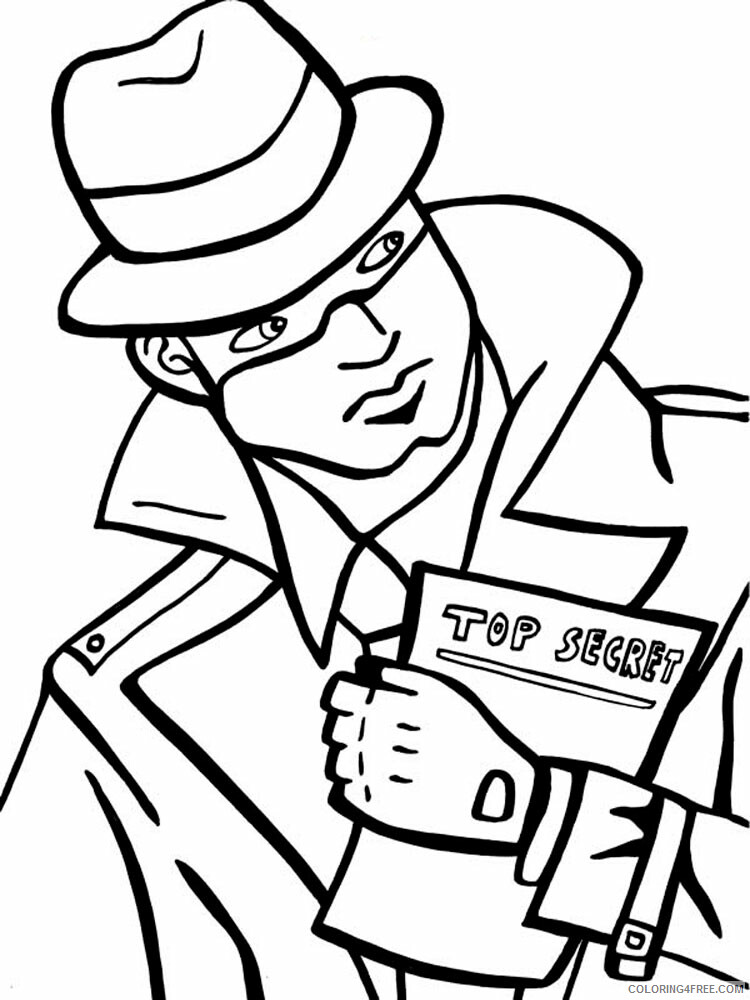 Spy Coloring Pages for boys spy for boys 14 Printable 2020 0944 Coloring4free